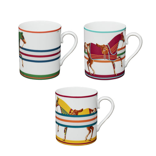 Set of 3 Mugs "Cheval à la Couverture" - Hermes Hermes