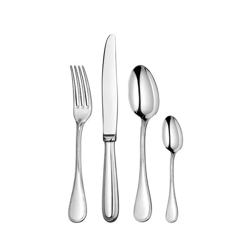 110-Piece Stainless Steel Flatware Set with Chest "Perles" - Christofle Christofle