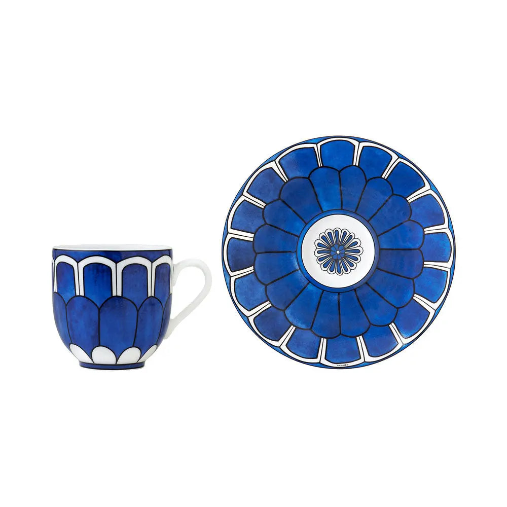 Hermes Bleus d'Ailleurs Tea Cup and Saucer