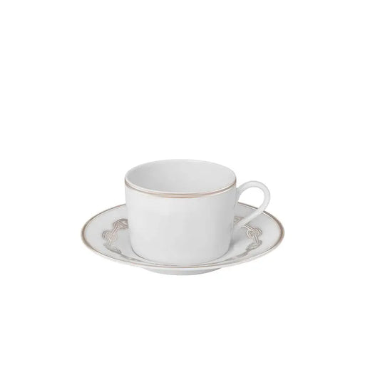 Coffee Cup and Saucer "Chaine d'Ancre Platinum" - Hermes Hermes