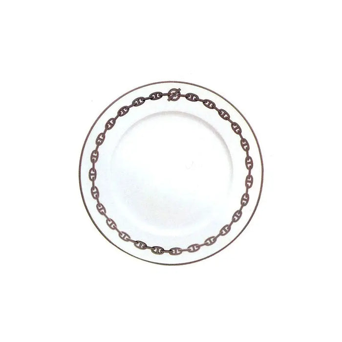 Dessert Plate "Chaine d'Ancre Platinum" - Hermes Hermes