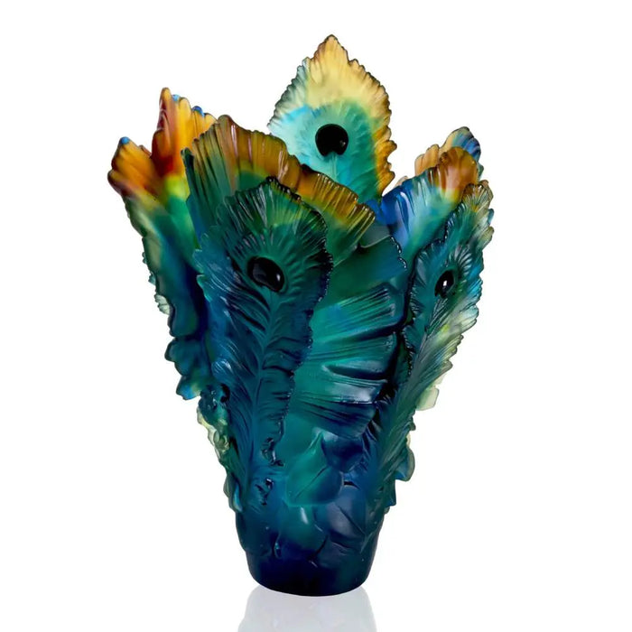Large Vase "Fleur de Paon" - Daum Daum