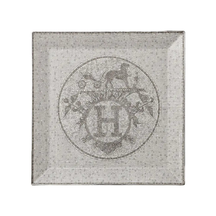 Square Plate "Mosaique au 24 Platinum" - Hermes Hermes