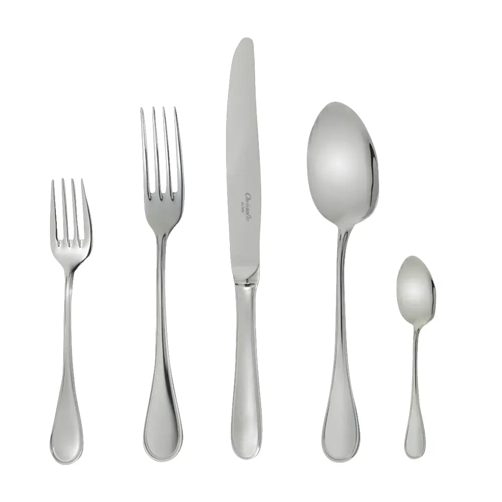 Stainless Steel Five-Piece Place Setting For One "Albi" - Christofle Christofle