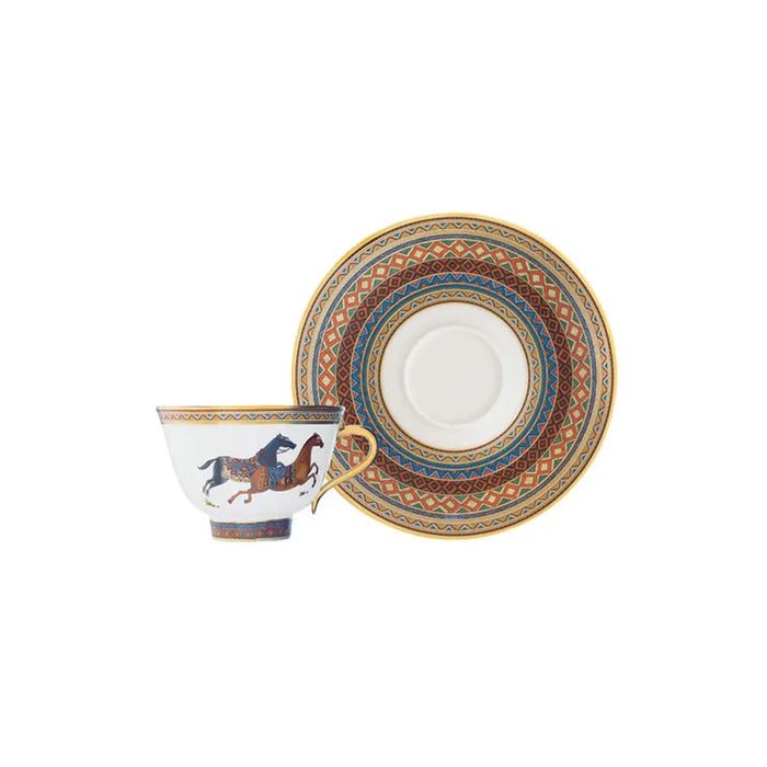 Tea Cup and Saucer "Cheval d'Orient" - Hermes Hermes