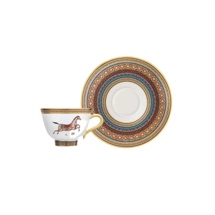 Tea Cup and Saucer "Cheval d'Orient" - Hermes Hermes