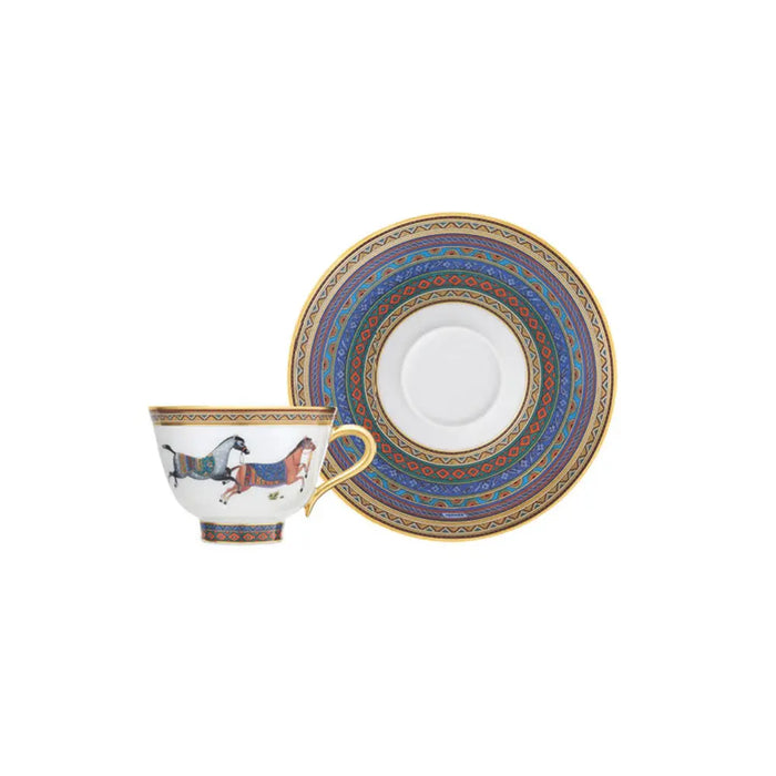 Tea Cup and Saucer "Cheval d'Orient" - Hermes Hermes