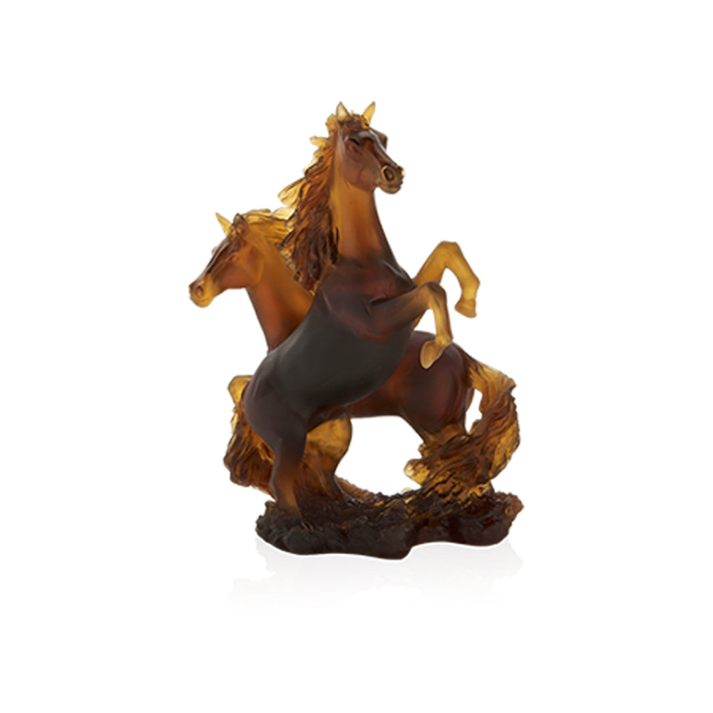 Sculpture 2 Horses "Cavalcade" - Daum Daum