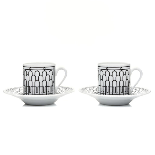 Coffee Cup and Saucer "H Deco" - Hermes Hermes