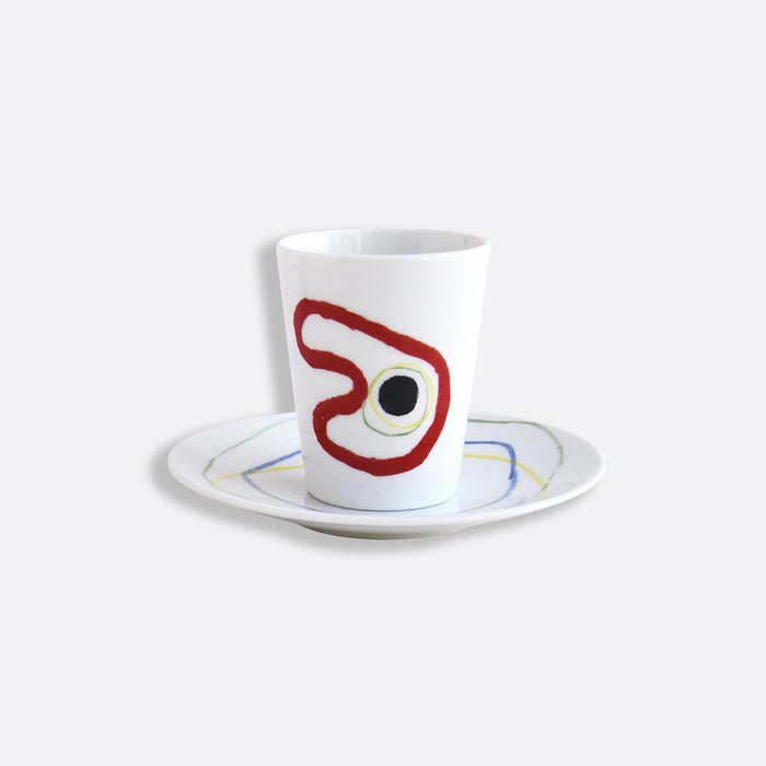 Set of 2 Coffe Cup & Saucer "Joan Miró" - Bernardaud Bernardaud