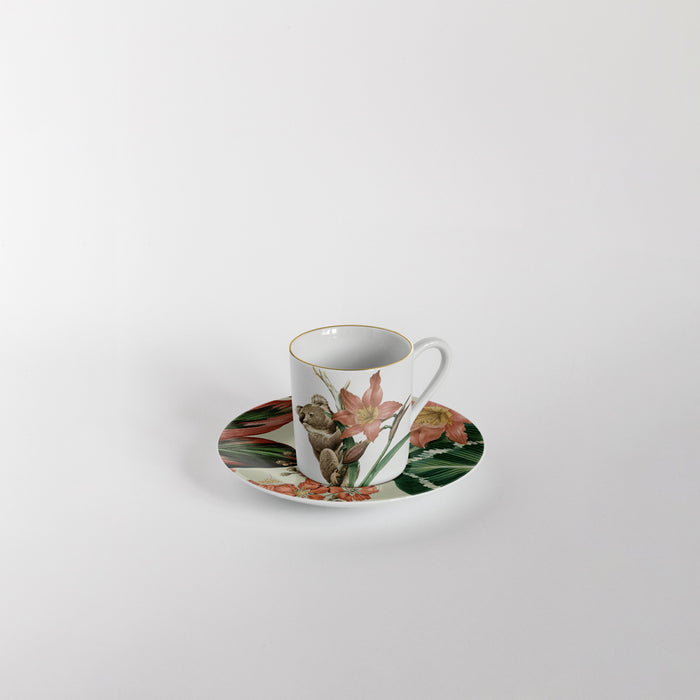 Set of 6 Coffee Cup & Saucer "Animalia" - Vito Nesta Vito Nesta