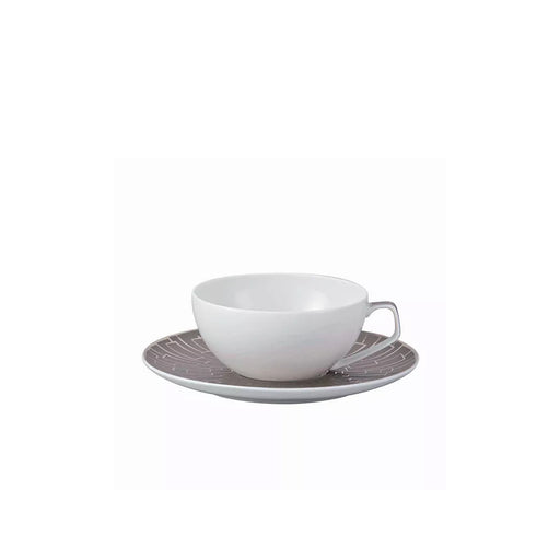 Coffee Cup & Saucer "Tac Skin Platinum" - Rosenthal Rosenthal